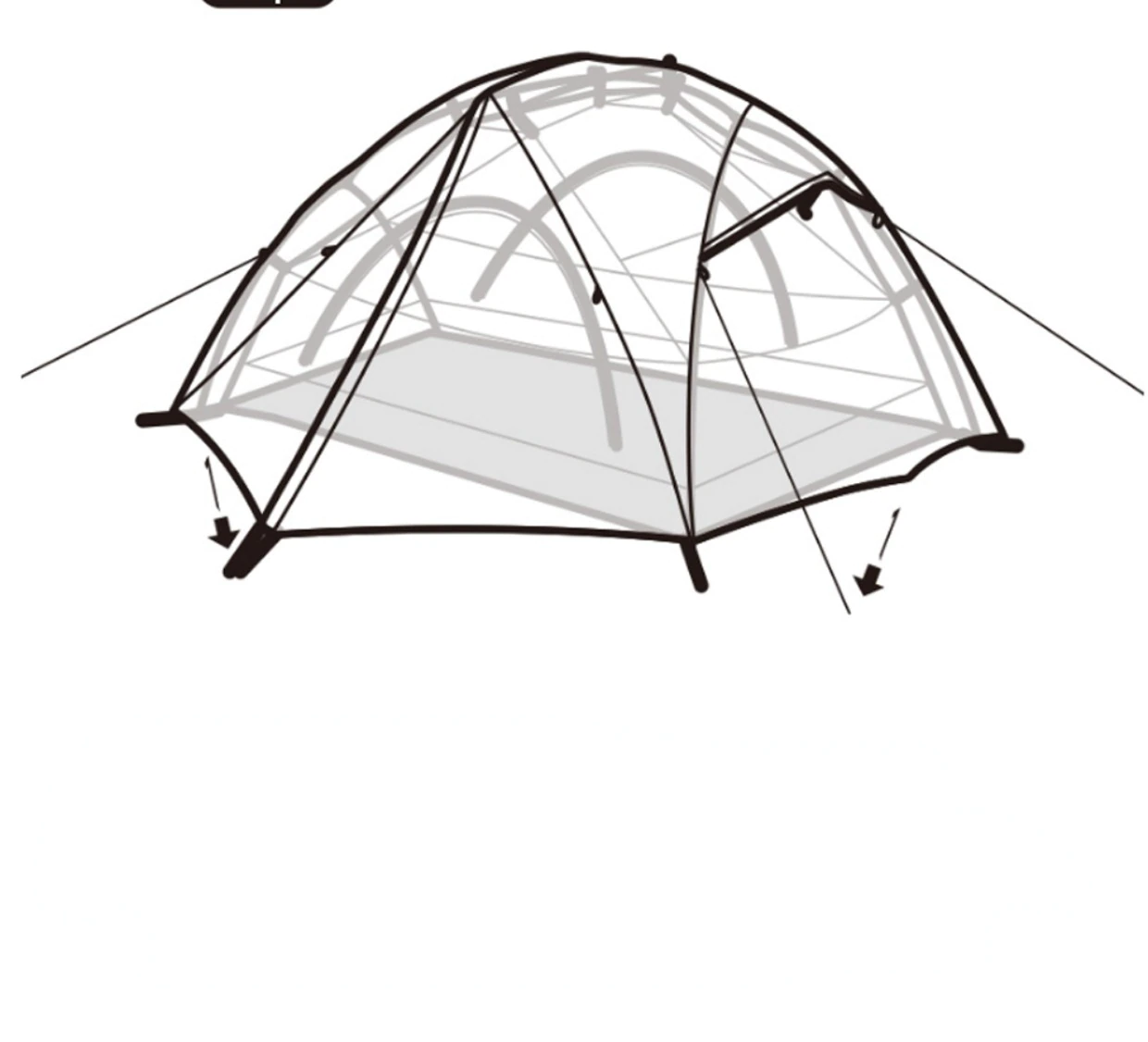 Cheap Goat Tents 3 4 Person Outdoor Camping Tent Park Picnic 1 Bedroom 1 Living Room Tent Shelter Rainproof Hiking Family Travel BBQ Tent   